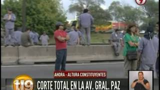 Caos por corte total en avenida General Paz