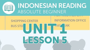 Indonesian Reading for Absolute Beginners - Taking a Taxi from the Station