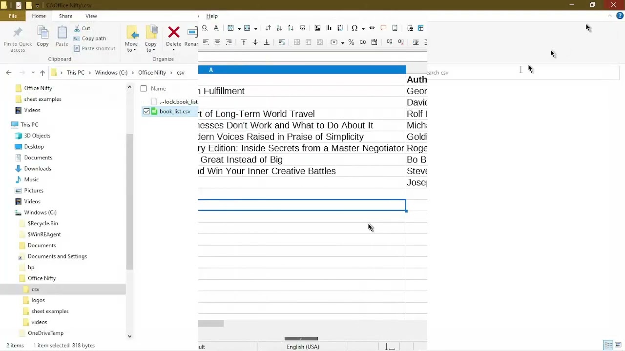 How to Export to CSV in LibreOffice Calc