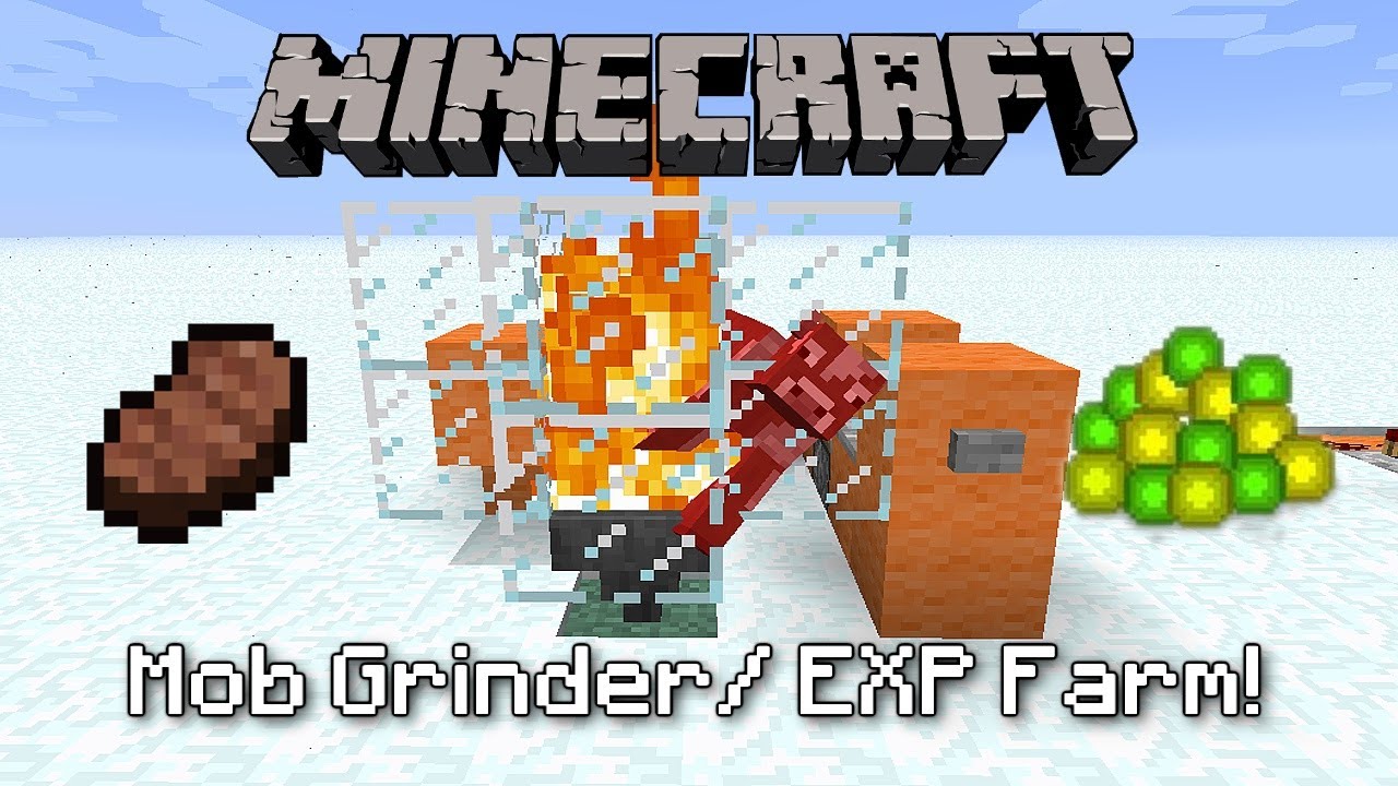 Minecraft Easy Redstone Tutorials: Mob Grinder/EXP Farm! - YouTube