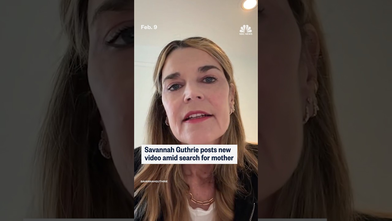 Savannah Guthrie posts new video amid search for mother