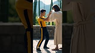 Bruce Lee teaching JKD to Jesus Christ
