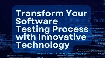 Transform Your Software Testing Process with Innovative Technology #WebsiteDeveloper #AppDevelopment