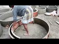 safety tank cement well ring making process