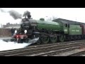 LNER Thompson Class B1 61306 Struggles to leave Gloucester