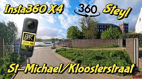 Insta360 x4 360°video 8K fietstocht door Steyl Nederland