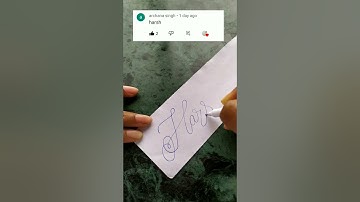 Harsh | beautiful cursive calligraphy tutorial forbeginners #shorts @wordsadda_official