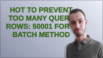Salesforce: Hot to prevent Too many query rows: 50001 for a batch method
