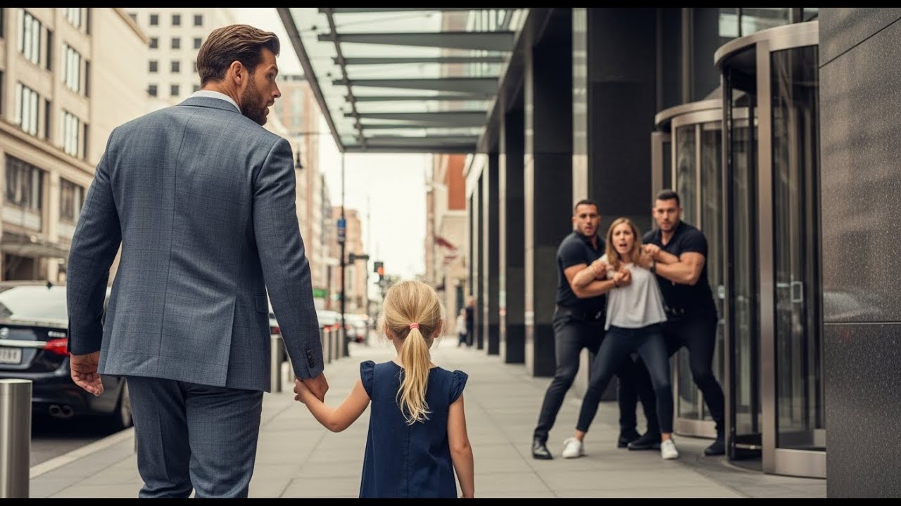 “Daddy, Please Help Her!”  — Billionaire  Protects a Single Mom From 2 Men, Next Day…