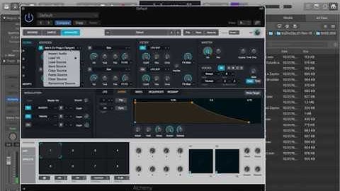 How to Import samples/ change pitch on Logic Pro using Alchemy