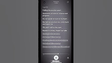 Thumbnail of ~ the scientist ~ • coldplay • #trend #lyrics #band #fypシ゚viral #lipsyncs #songs4u_ #blowthisup