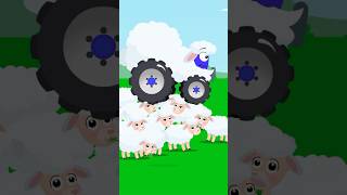 Tracteur 🚜 caché dans un troupeau de moutons 🐑 #animation #cars #cartoon #carsstories #tractor
