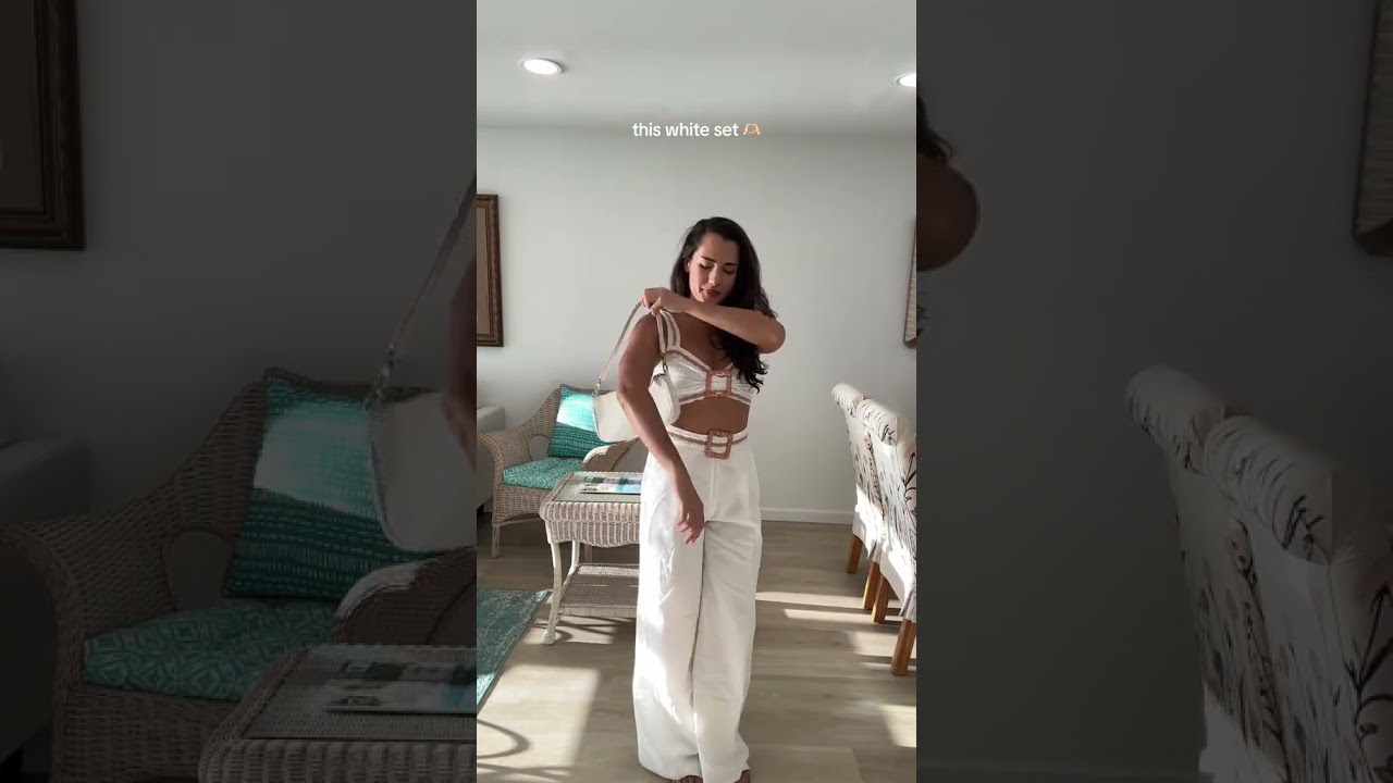 Ok obsessed with my new white set from @12TH TRIBE ✨