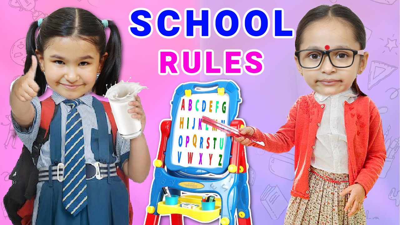Kids PRETEND Play TEACHER TEACHER SCHOOL RULES ToyStars YouTube