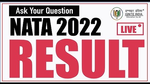 NATA Result 1st Attempt Update | How to Check NATA 1st Attempt Result