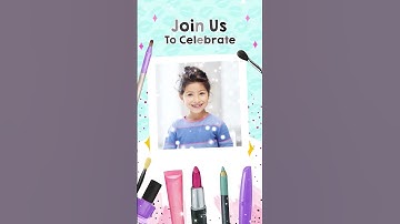 MAKEUP Spa video INVITATION Customized