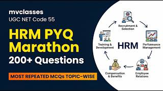 HRM PYQ Marathon (Part 2) | UGC NET Code 55 | Top 200+ MCQs for JRF 2026 |