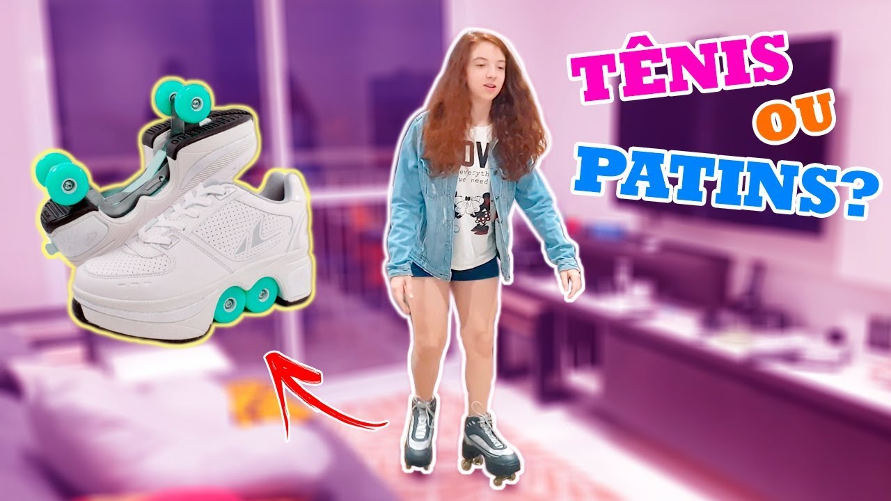 tenis com patins infantil