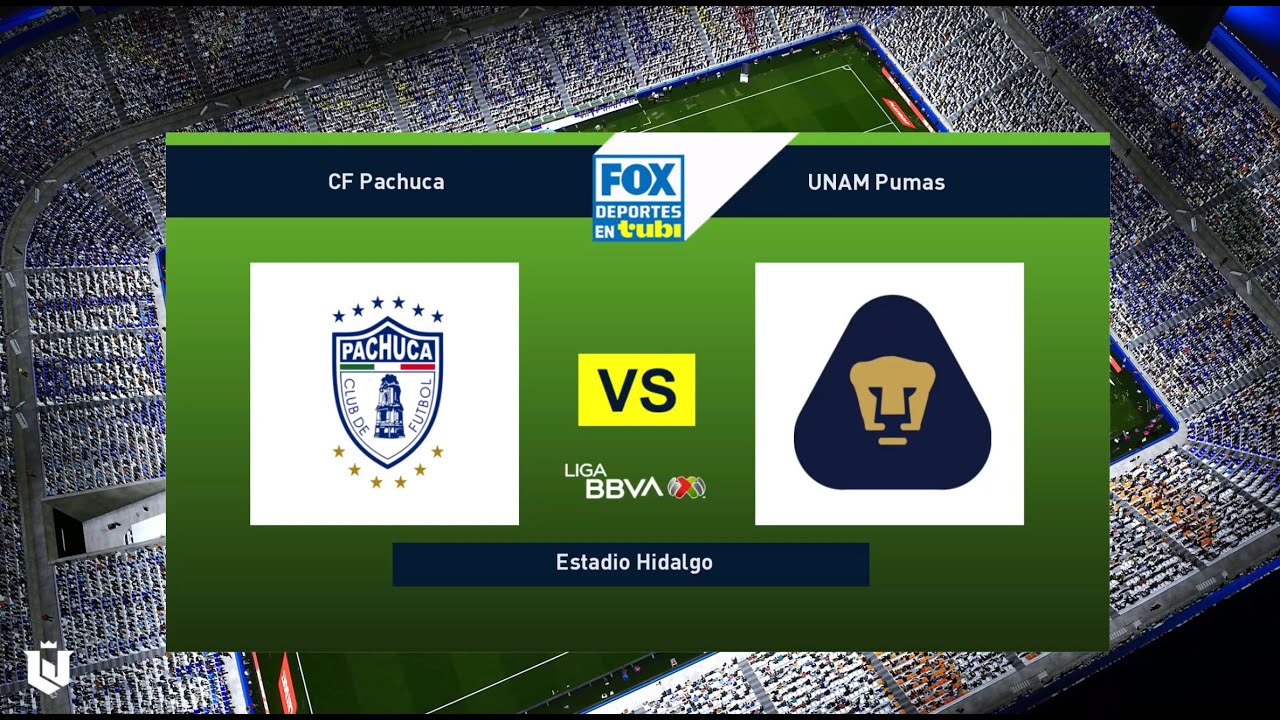 Pachuca vs Pumas Play-in Apertura Liga Mx Gameplay Pes 2021 - YouTube