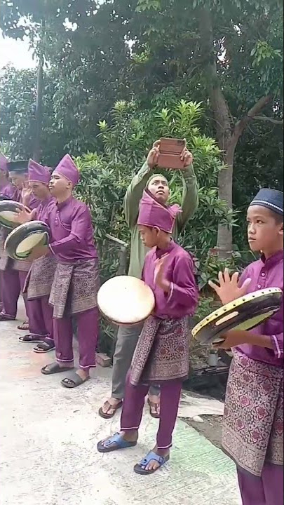 Kompangan atau rabana penyambut pengantin laki laki #wedding #pengantin #rabana #kompangan #farel