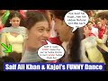 Young saif ali khan  kajols funny dance saroj khan choreographs  hamesha  bollywood flashback