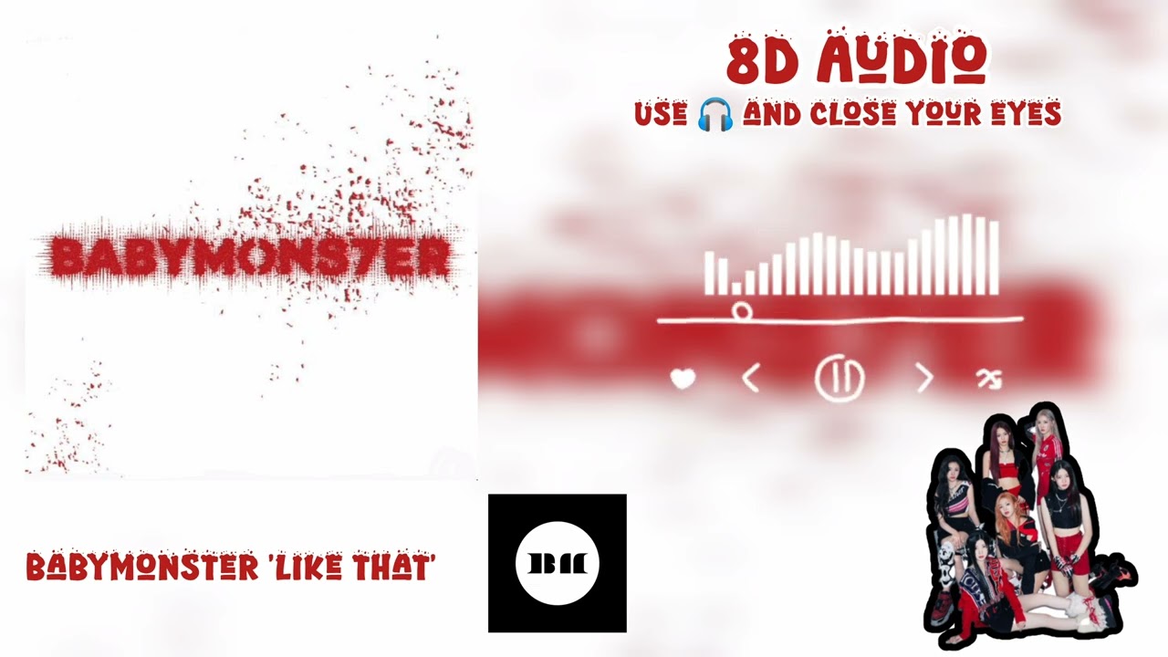 [FULL] Babymonster (베이비몬스터)  'Like That' 8D Audio use 🎧 #babymonster #likethat #8daudio #kpop