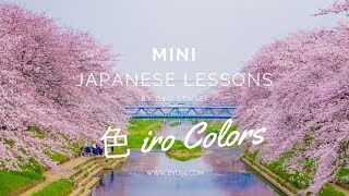 Mini Japanese Lessons | How to Pronounce Japanese Colors 色 iro (Enrich your words and vocabulary!)