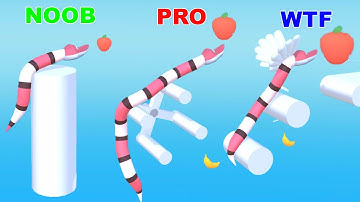 NOOB vs PRO vs HACKER vs GOD in Gravity Noodle - Perfect LEVEL in Gravity Noodle