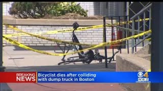 Details Bicyclist dies after colliding with dump truck in Boston Guide