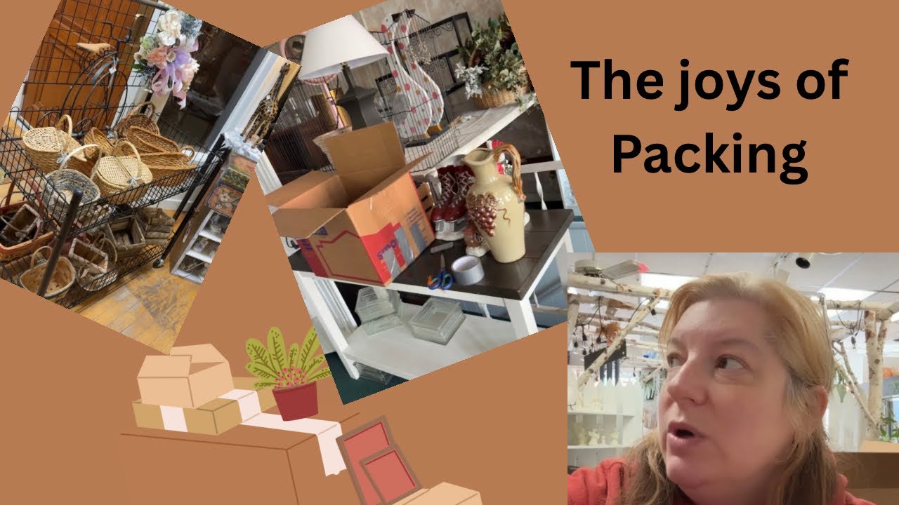 Packing and moving items from one shop to another - YouTube