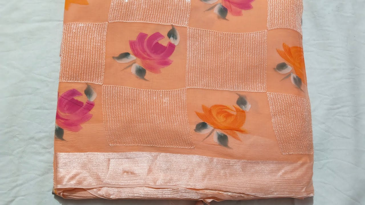 Siffon saree design collection 