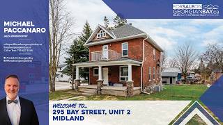 Stunning 1-Bedroom Rental in the Heart of Midland - 295 Bay Street, Unit 2, Midland, ON