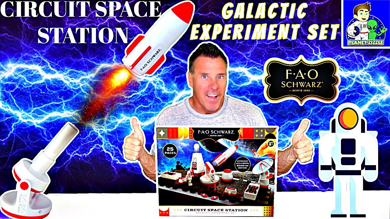 FAO Schwarz Circuit Space Station Galactic Experiment Kit - YouTube