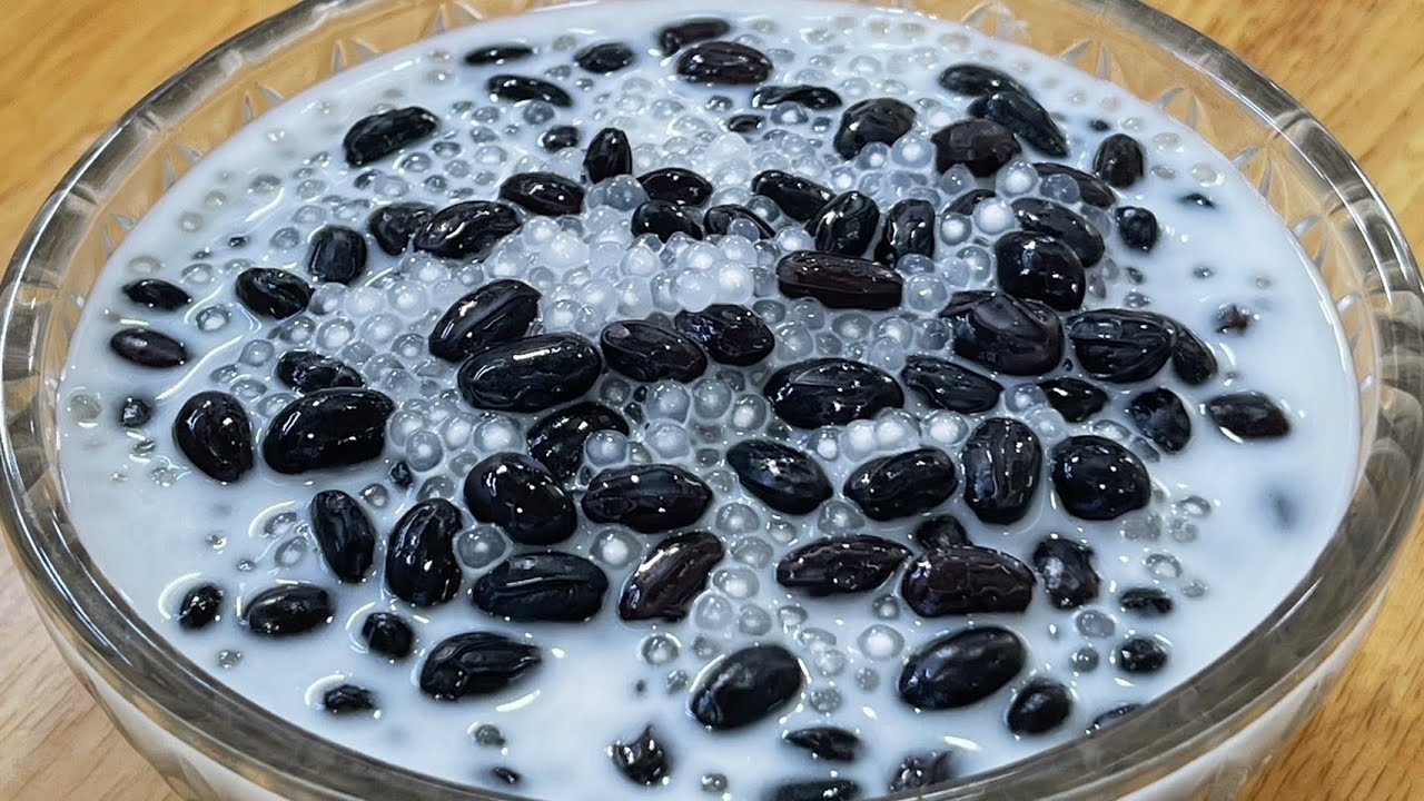 วิธีทำสาคูถั่วดำต้มกะทิ สูตรนี้หวานมันอร่อย ขนมไทยทำง่ายๆ