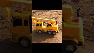 JCB Loading Building Block in Mack Truck | Crane Pulling Tractor Trolley Stuck in River #shorts #jcb