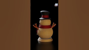 Snow man 3D Model stl for 3D printing