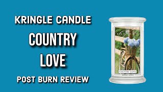 KRINGLE CANDLE Country Love Post Burn Review @katiesjoyfullife