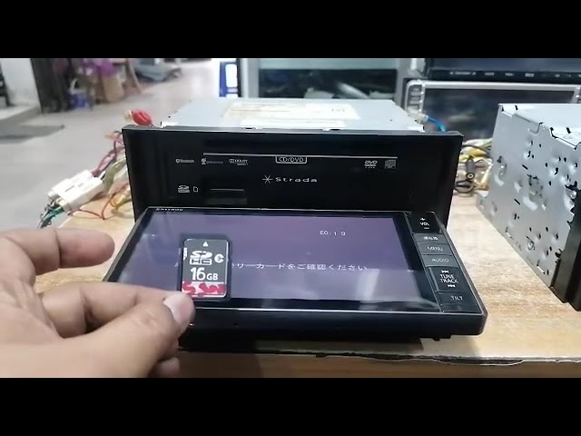 PANASONIC CN-S300WD Sd card insert and fix error - YouTube