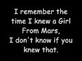 Girl from mars  ash lyrics