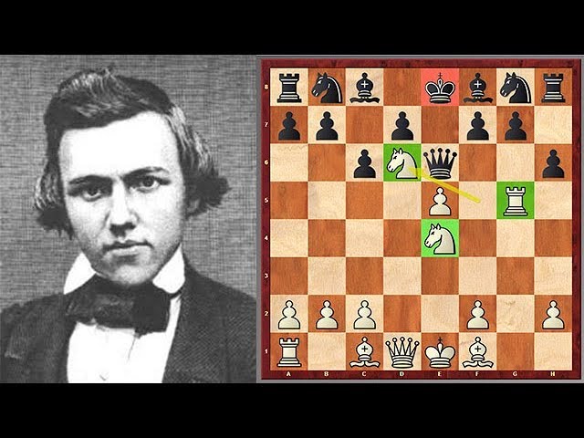 Morphy, a lenda do Xadrez  Paul Morphy x Thomas Wilson Barnes