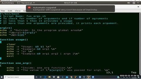 Write Shell Scripts With  Functions Scope of Local and Global Variables