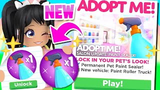 *IT&#39;S HERE* PERMANENT PET PAINTING in ADOPT ME UPDATE (roblox)