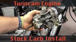 Harley Davidson Twin Cam Keihin Carb Installation