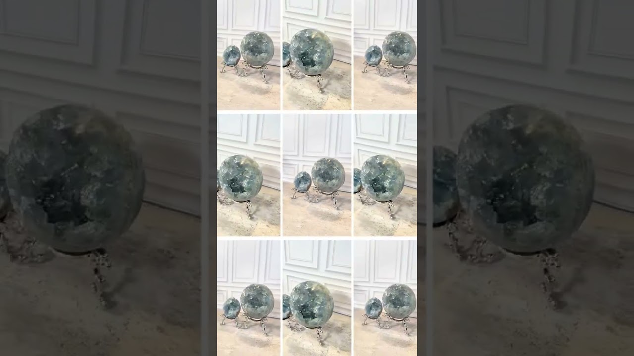 Video preview: Celestite Geode Spheres for Crystal Collectors