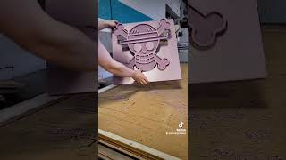 New Way to Use a CNC Router! #anime #carpentry #cnc #crafts #decoration #geek #lansing #maker