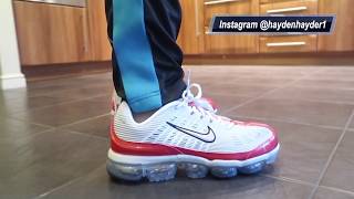 red and white vapormax 360