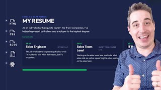 From Figma to Code / Creating a resume page