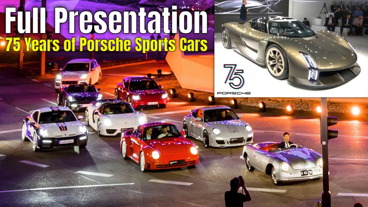 75 Years of Porsche Sports Cars Full Presentation Show - YouTube
