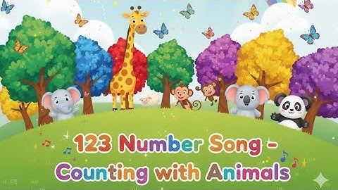 Learn Numbers 1–10 with Animals | Fun Counting Song for Kids | Eduventure Studio