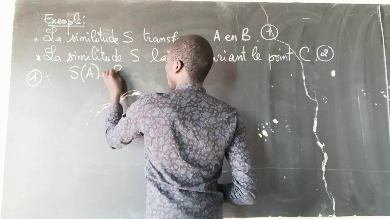 DÉTERMINATION DE L'ECRITURE COMPLEXE D'UNE TRANSFORMATION